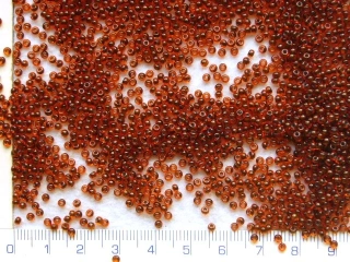 Rokajl, PRECIOSA,hnědý čirý, velikost 11/0, balení 50g