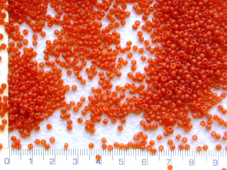 Rokajl, PRECIOSA, oranžový mat,velikost 10/0, balení 50g