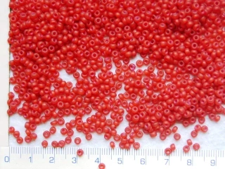 Rokajl, PRECIOSA, tm.-červený mat,velikost 10/0,balení 50g