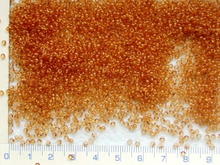 Rokajl, PRECIOSA, hnědý čirý,velikost 9/0, balení 50g