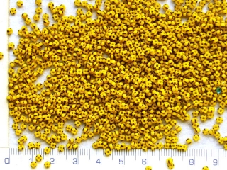 Rokajl, PRECIOSA, žlutý s černmi proužky,velikost 8/0, balení 50g