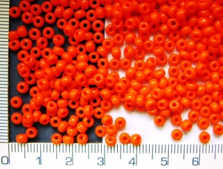 Rokajl, PRECIOSA, oranžový sytý,velikost 7/0, balení 50g