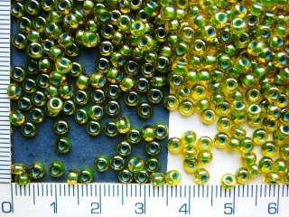 Rokajl, PRECIOSA, velikost 7/0, zelený se zel. průt.,,balení 50g