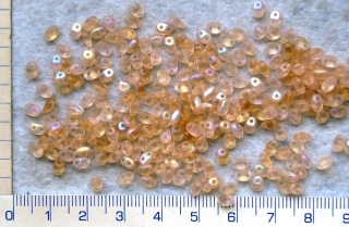 MATUBO miniDUO,2x4mm,sv.růžová s AB,cca220ks-10g