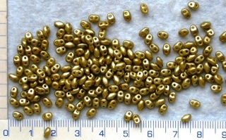MATUBO miniDUO,2x4mm,olivová perleťová,cca220ks-10g
