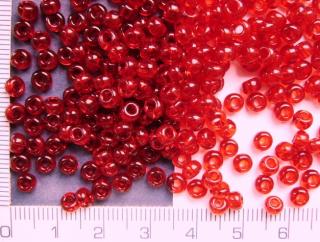 Rokajl, PRECIOSA, červený čirý,velikost 6/0, balení 50g