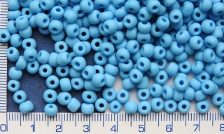 Rokajl, PRECIOSA, tyrkysový mat,velikost 4/0, balení 50g