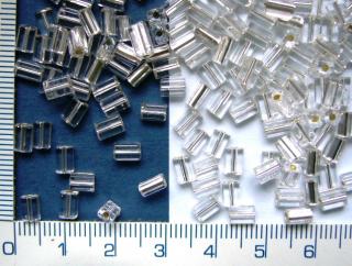 Rokajl, PRECIOSA, další tvary, sekané stříbrné obdélníky 6mm,balení 20g
