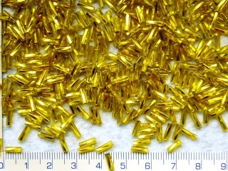 Rokajl, PRECIOSA, další tvary,7mm,žluté tyčky se stř.průt. balení 50g