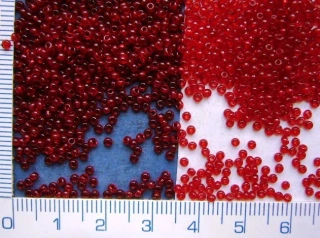 Rokajl, PRECIOSA, červený čirý,10/0, balení 50g