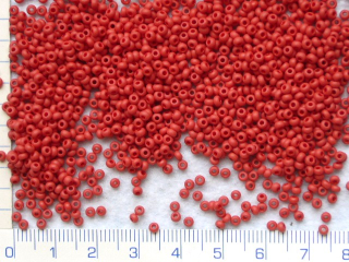 Rokajl, PRECIOSA, červený mat,10/0, balení 50g
