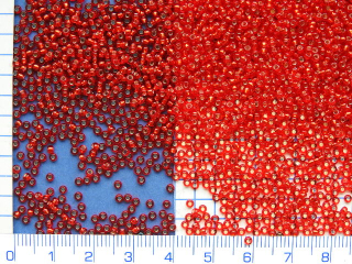 Rokajl, PRECIOSA, červený se stř. průt.,10/0, balení 50g