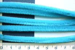 Chlupatý drátek, 30cm, barva sv.modrá,1ks