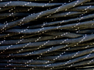PARACORD černobílá, 4mm, 1m