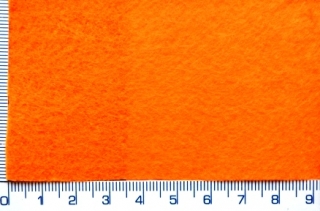 Filc, filcový papír velikost A4, oranžový,tloušťka 3mm