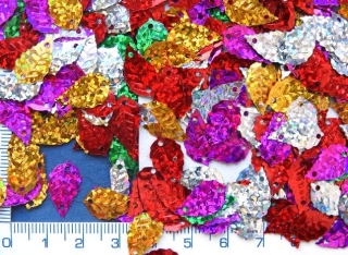Flitry mix lupínků, 16x10mm, 3g