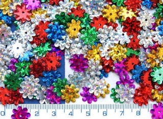 Flitry mix kytiček, 12mm, 3g