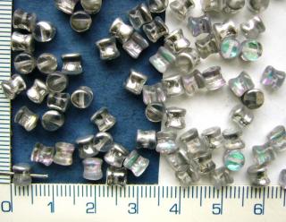 PRECIOSA Pellet™,4x6mm,barva čirá s AB 26536,30ks
