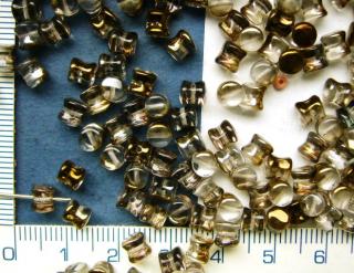 PRECIOSA Pellet™,4x6mm,barva čirohnědá 22601,30ks