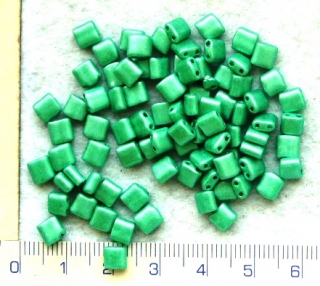 PRECIOSA KARO™zelené kovové, 5x5mm, cca94ks-10g