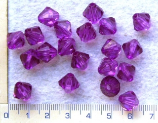 Plastové korálky, 10mm, vínové sluníčko,20ks
