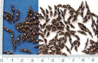 Kovové korálky - přívěsky,zlatá andělská křídla,12x3mm,1ks