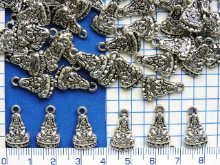 Kovové korálky - přívěsky,stř.budha,18x10mm,1ks