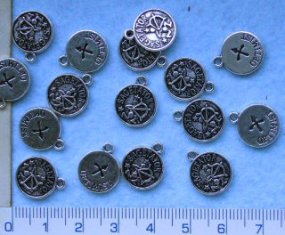 Kovové korálky - přívěsky,znamení střelec,12mm,1ks1ks