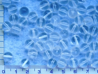 Plastové korálky, čirá kulička,12mm,10ks