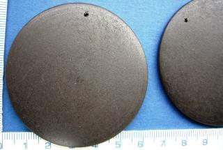 Dřevěné korálky, 60mm, hnědé kolečko, 1ks
