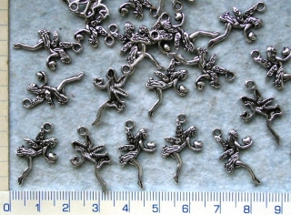 Kovové korálky,stř.víla/andělka/,23x13mm,1ks