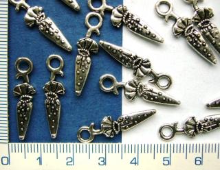 Kovové korálky,deštník,7x25mm,1ks