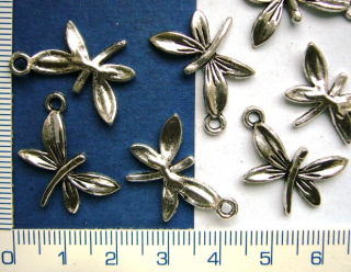 Kovové korálky,vážka,15x22mm,1ks
