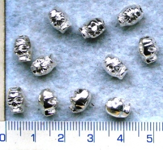 Kovové korálky,stř.hlava,8x6mm,1ks