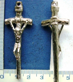 Kovové korálky,stř.kříž,56x20mm,1ks