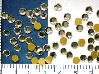 Broušené korálky,čirý nalepovací,3,8mm,20ks
