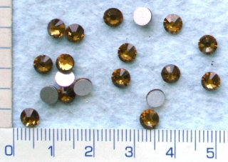 Broušené korálky,béžový nalepovací,4,8mm,20ks