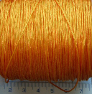 šňůrka nylonová oranžová 0,8mm,5m