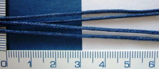/Šňůrka, povoskovaná, modrá,1mm, 10m