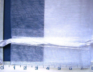 Dárková taštička z organzy bílá,65x90mm.1ks