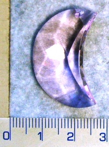 SWAROVSKI ELEMENTS přívěsek - měsíc, růžový, 30mm
