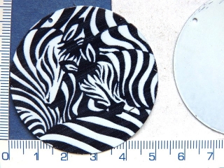 Smaltovaný přívěšek, zebra,50mm,1ks