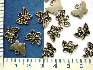 Kovové korálky, motýl,13x17mm,1ks