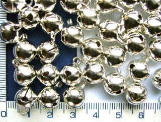 Rolnička, stříbrná, 17mm,1ks