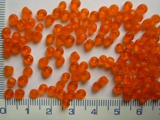 Rokajl, oranžová, matná, 4mm, 20g