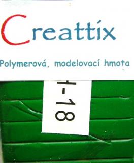 Creattix - polymerová hmota, zelená,37,1ks