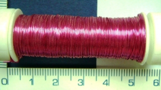 Drátek 0,4mm, barva růžová,12m