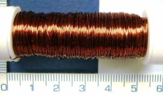 Drátek 0,4mm, barva hnědá,12m