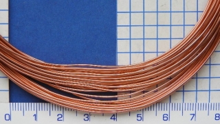 Drátek 1mm, měděná barva, hliník,10m