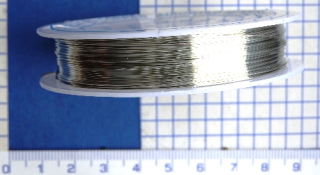 Drátek 0,4mm, barva stříbrná,12m